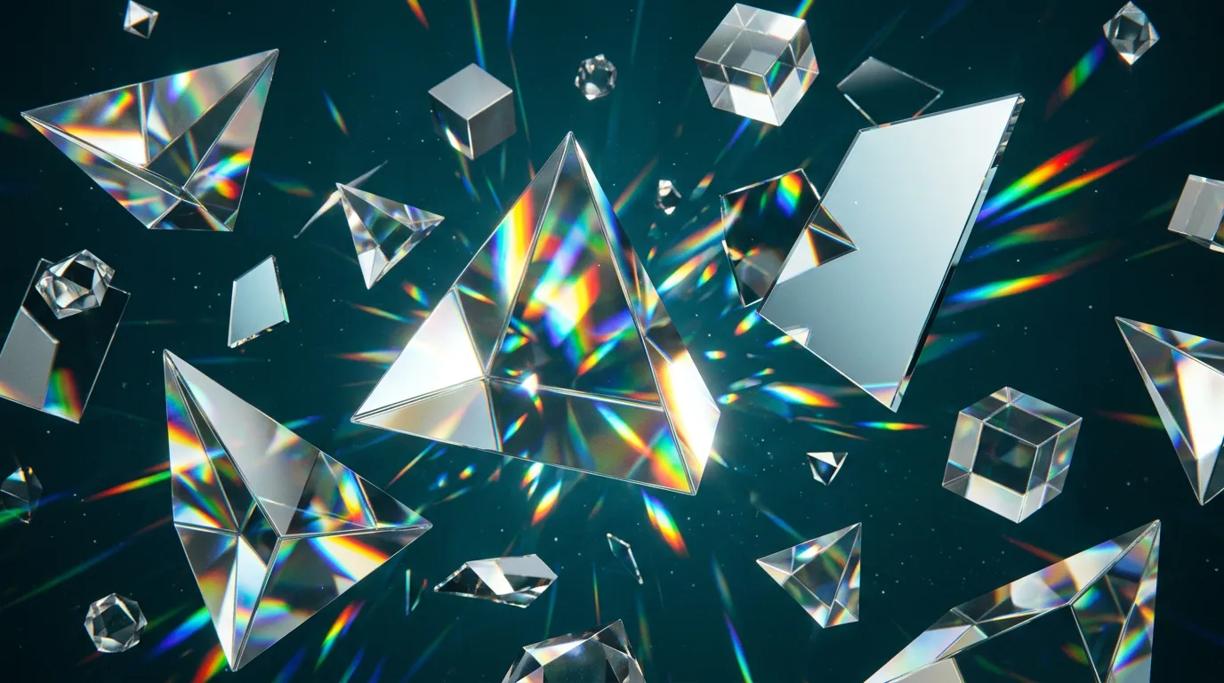 Abstract Prisms Background